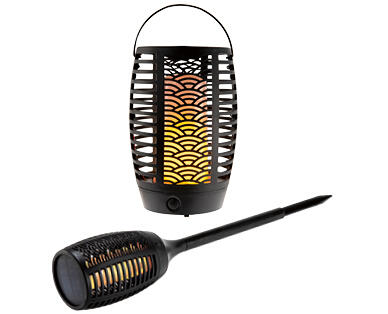 BELAVI(R) FIACCOLA LED DA GIARDINO A ENERGIA SOLARE 3 IN 1