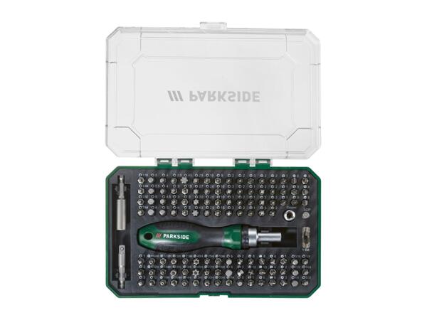 Parkside Ratchet Screwdriver & Bit Set - 115 Pieces