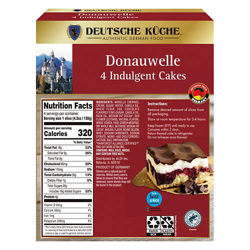 Donauwelle Indulgent Cakes, 4 count