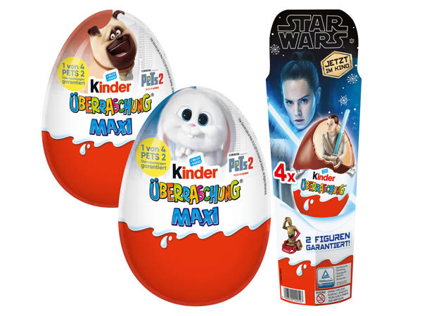 KINDER Überraschungs-Eier 4er oder Überraschungs-Ei Maxi