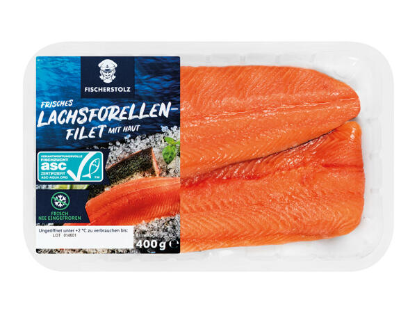 Frisches ASC Lachsforellenfilet