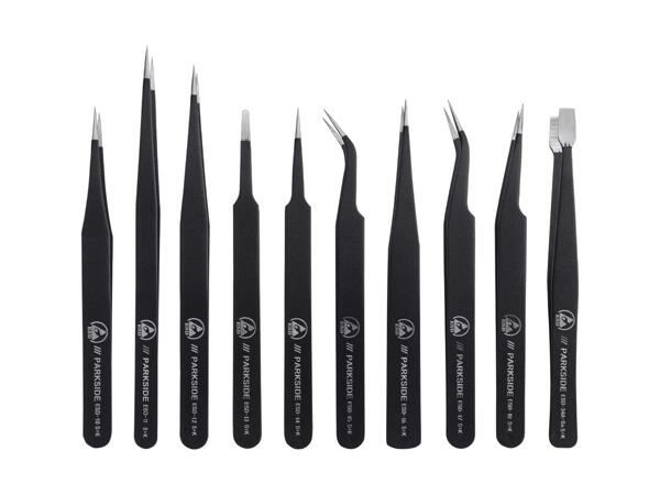 Set de pincettes anti-statiques