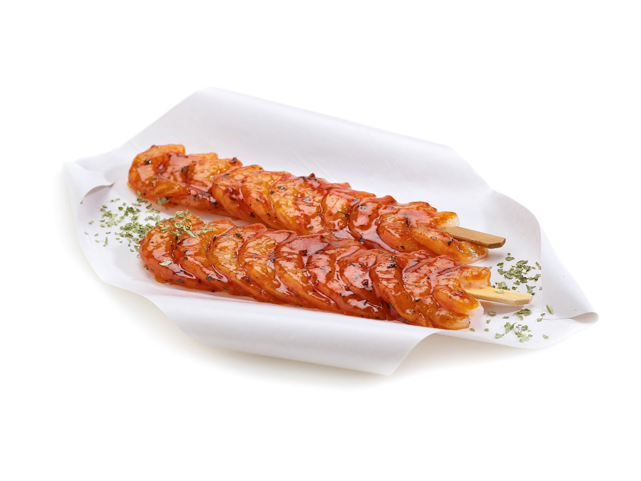 Garnelenspieß mit Teufelsmarinade