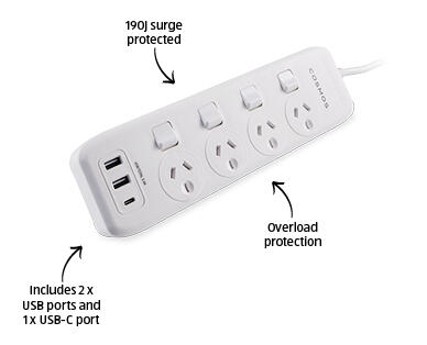 4-way surge protector