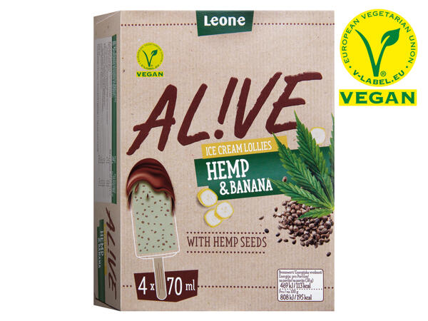 Veganes Al!ve Stieleis