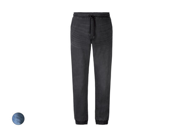 Pantalone jogger in denim