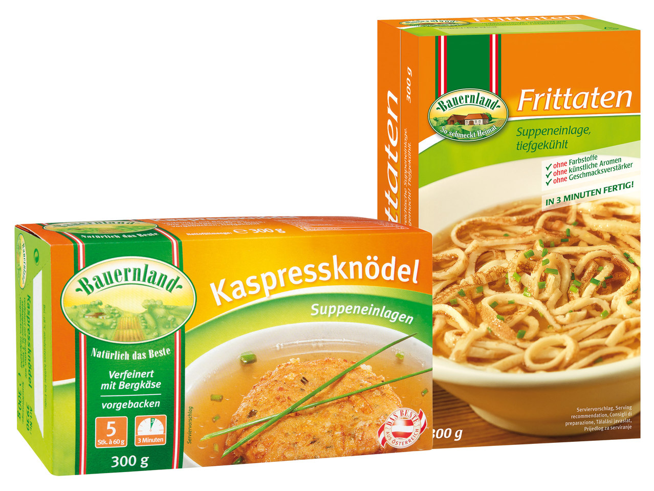BAUERNLAND Kaspressknödel/Frittaten