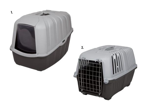 Toilettes pour chat/caisse de transport