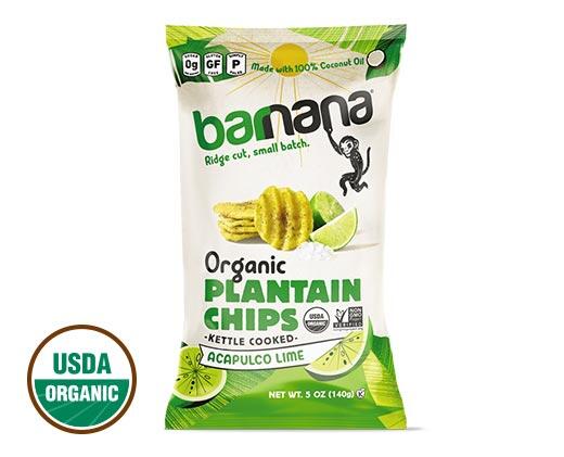 Barnana 
 Organic Plantain Chips Lime or Pink Salt