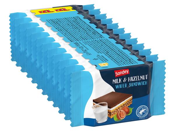 Milk & Hazelnut Wafer Slices