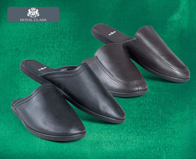 ROYAL CLASS Herren-Lederhausschuhe