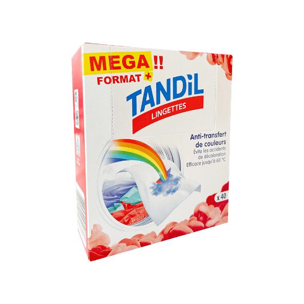 TANDIL(R) 				40 lingettes anti-décoloration