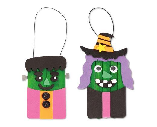 Smile! Create Your Own Halloween Stick Characters