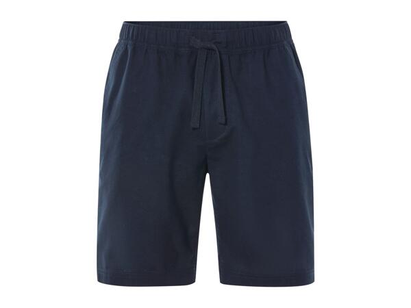 Livergy Men's Linen Blend Shorts - Navy