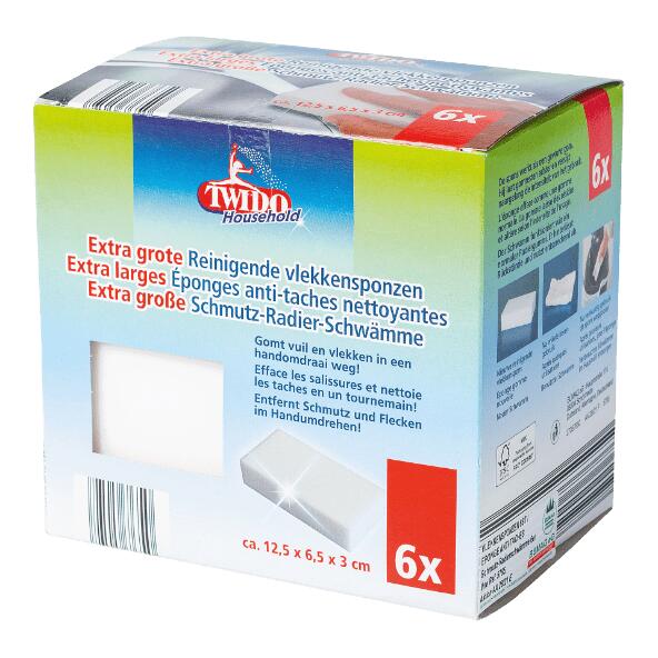 TWIDO HOUSEHOLD(R) Vlekkensponzen, 6 st.