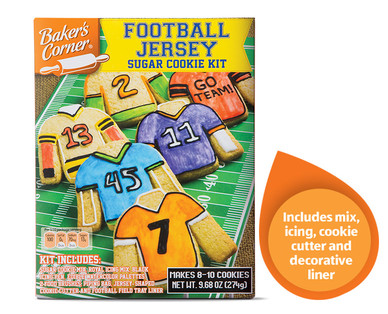 Baker's Corner Jersey or Football Cookie Kit
