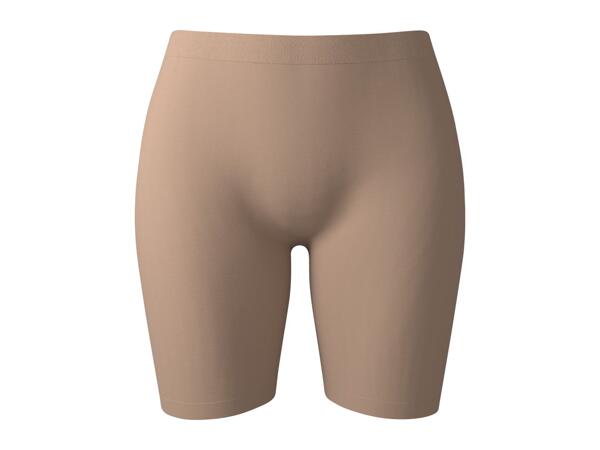 Ladies' Beige Seamless Anti-Chafing Shorts