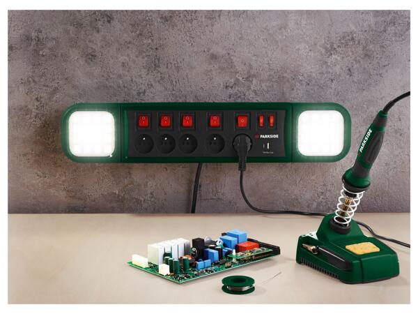 LED Work Light With Power Strip