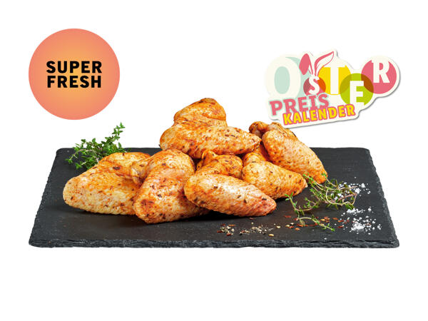 Pouletflügel gewürzt