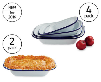 Enamel Pie Dishes