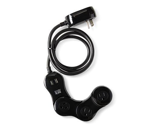 Easy Home 
 Flexible 3-Outlet, 2-USB Surge Protector