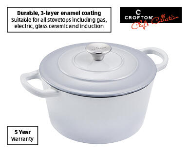 Cast Iron Dutch Oven 3.6L – Purple or Grey