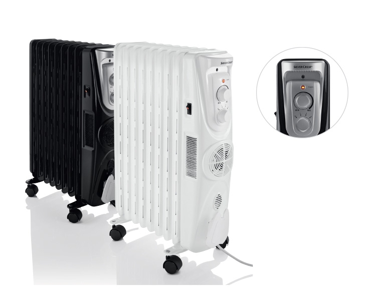 SILVERCREST(R) 2,500W Oil-Filled Radiator
