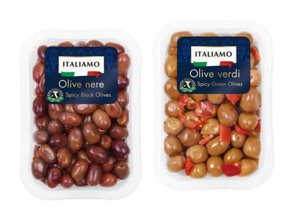 Olives épicées avec noyaux