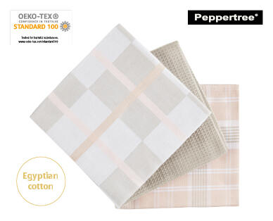 Egyptian Cotton 3 Piece Tea Towel Pack