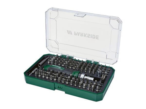 Parkside Ratchet Screwdriver & Bit Set - 115 Pieces