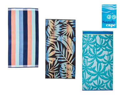 Velour Jacquard Beach Towel