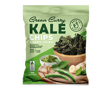 Back 2 Basics Kale Chips Green Curry 60g