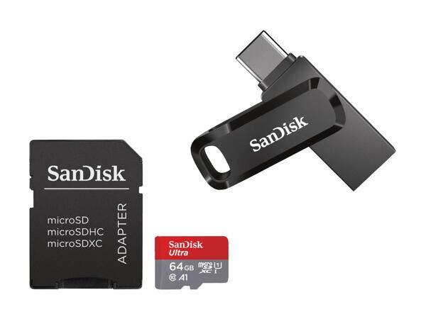 Carte mémoire/​clé USB SanDisk (uniquement en Suisse romande)