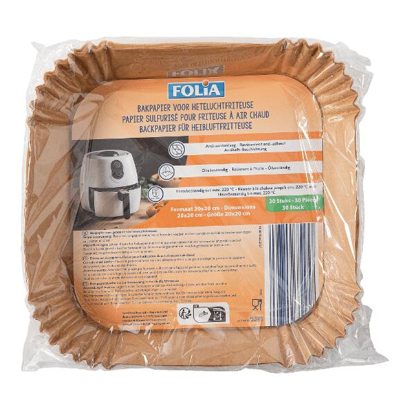 FOLIA(R) Backpapierbögen für die Heißluftfritteuse