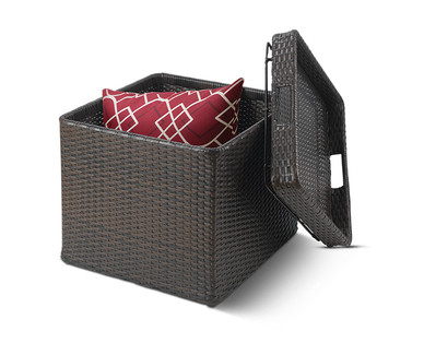 Gardenline Rattan-Style Storage Accent Table