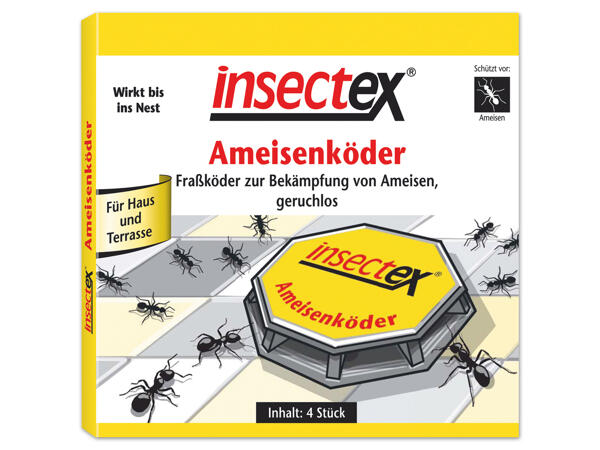 Insectex Ameisenköderdose, 4 Stück oder Streu- und Gießmittel