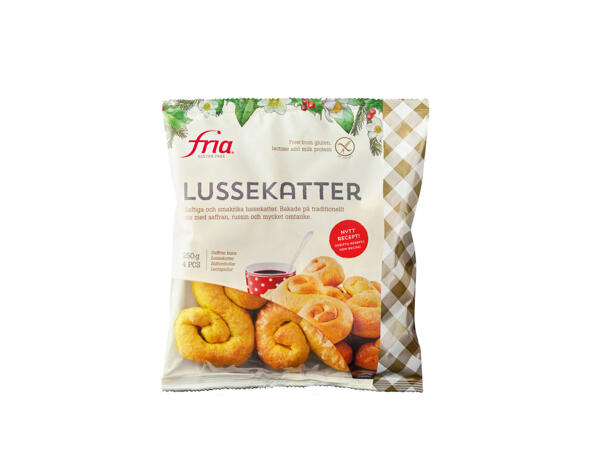 Fria glutenfria lussekatter