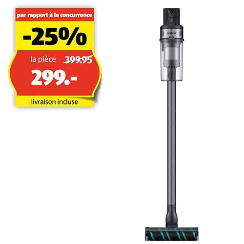 SAMSUNG Aspirateur sans fil Jet 75 Complete (550 W), Teal Silver, VS20B75ACR5/WA