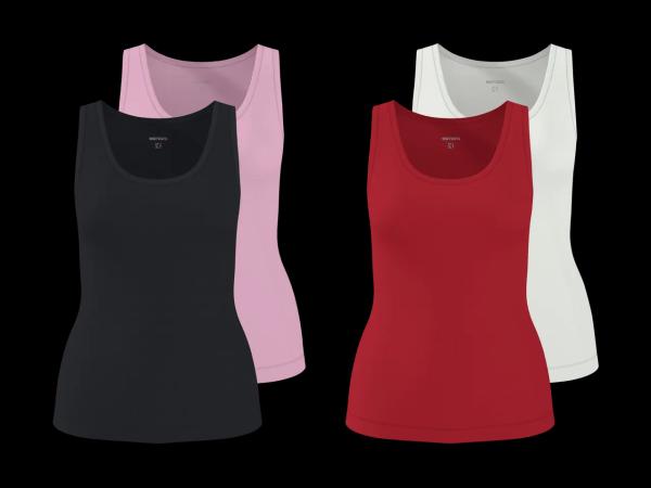 Tops côtelés, set de 2