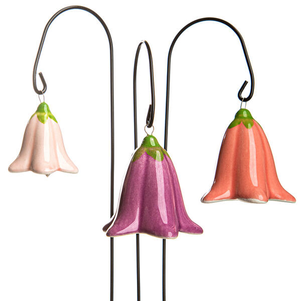 Keramik-Blumenstecker 3er-Set