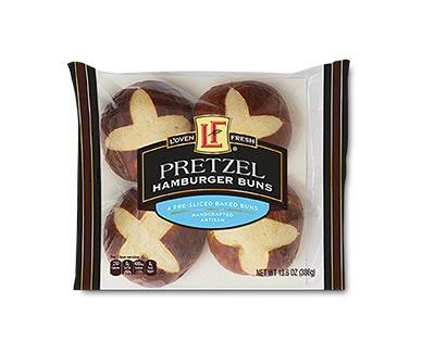 L'oven Fresh Pretzel Hamburger Buns