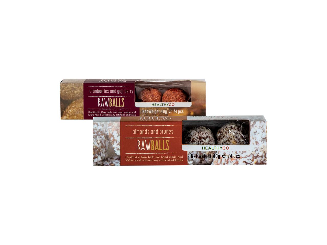 HEALTHY CO Almonds & Prunes/ Cranberry & Goji Rawballs
