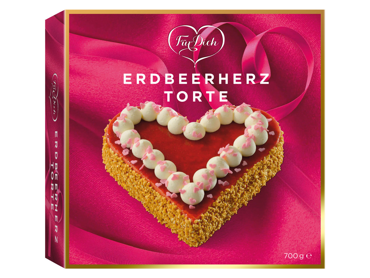 FÜR DICH Erdbeertorte in Herzform