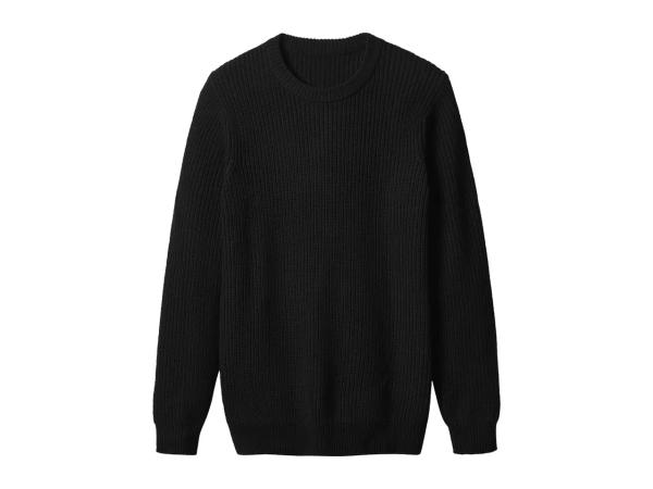 Esmara Men's Black Chunky Knitted Jumper