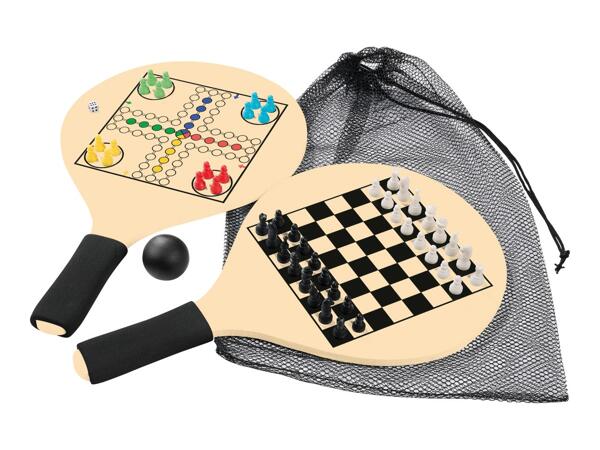 Crivit Beach Bat & Ball Set With Board Games