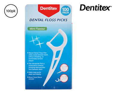Dentitex Disposable Dental Floss Picks 100pk
