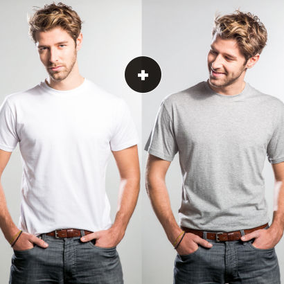 T-Shirts für Herren, 2 St.
