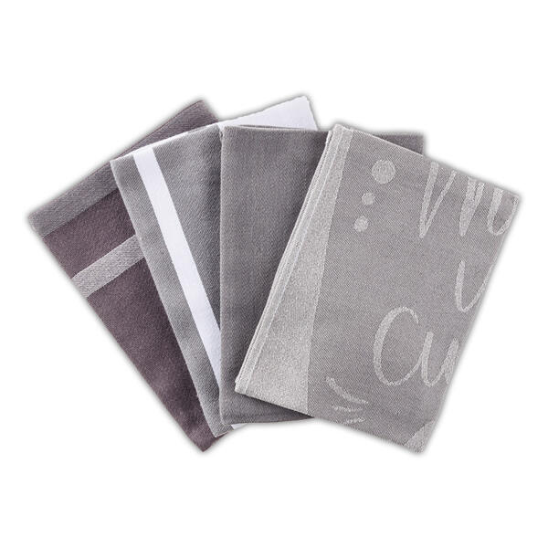 XXL-Pack Jacquard-Geschirrtuch 4er-Set