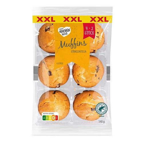MEINE KUCHENWELT XXL Muffins 6-teilig, Stracciatella