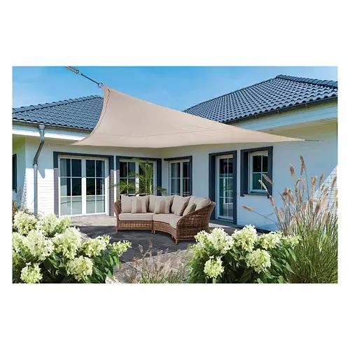 UV Protection Sun Shade Sail - Triangle, Beige